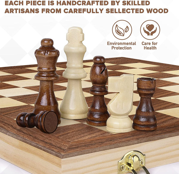 Peradix Chess Set 15 x 15 inches- Handmade Wooden Chess Sets